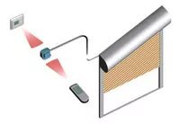 Funksteuerung eines Schräg-Rolladens.