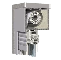 Querschnitt eines Aufsatzrolladens von KLEIER.