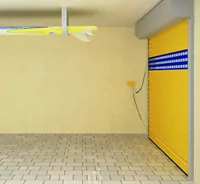 Das Kastenrolltor "Resident" ermöglicht es, den freien Platz an der Decke zur Aufbewahrung zu nutzen.