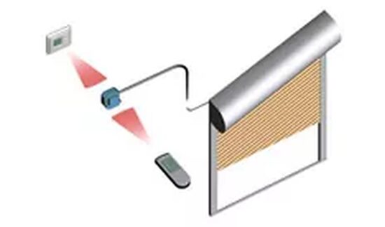 Fernsteuerung eines Rollladens.